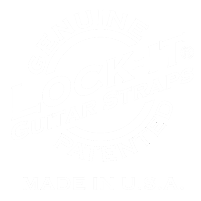 Lock-It Straps LIS-073CV2-SLV Crushed Velvet Guitar Strap - Silver